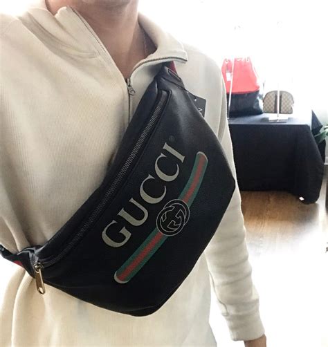 gucci fanny pack large|Gucci large fanny pack bag.